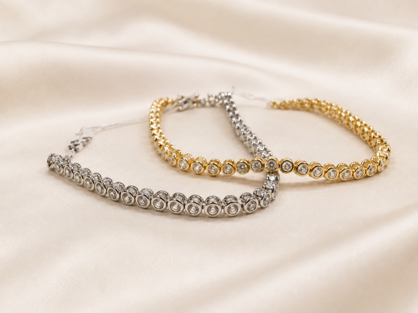 Silma Bezel Tennis Bracelet