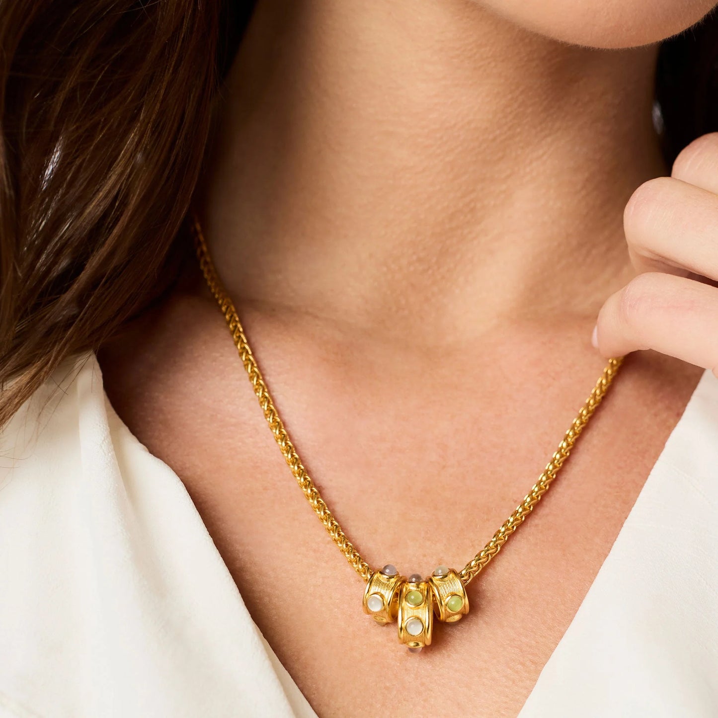 Julie Vos Cobblestone Loop Necklace