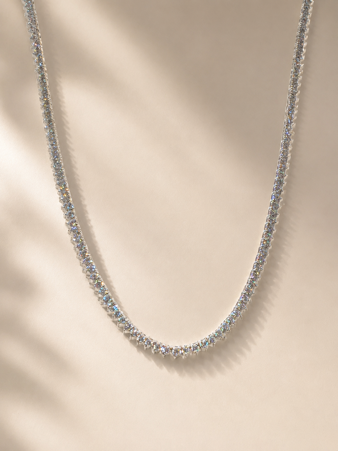 Silma 3 Prong Tennis Necklace