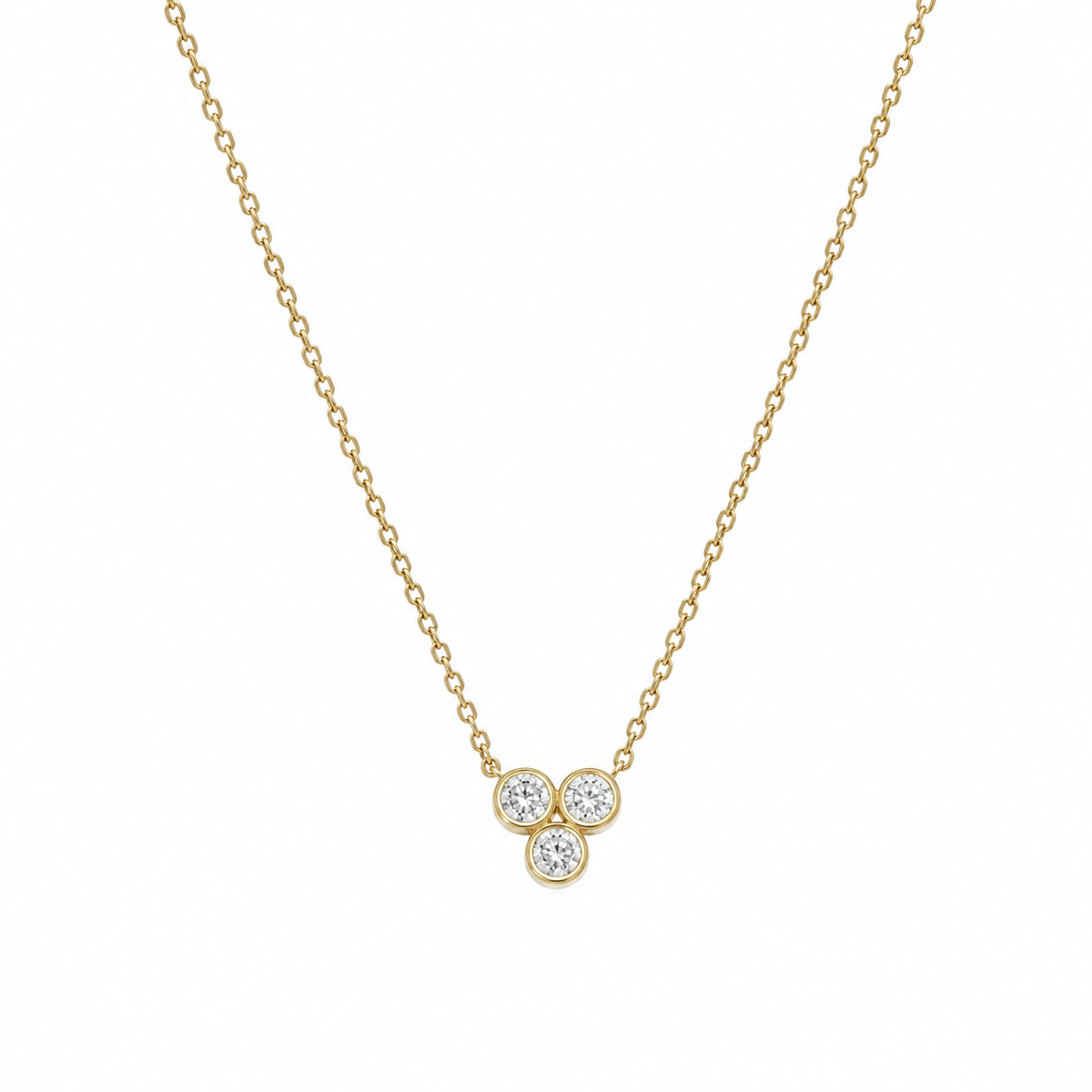 Gold Lumi Trio Necklace