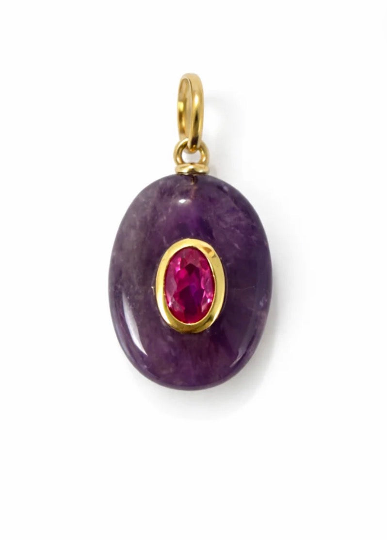 Sahira Purple Quartz Charm