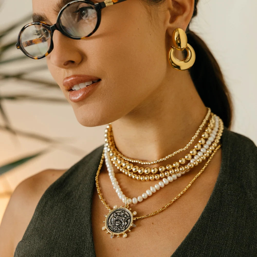 Sahira Allison Beaded Choker Necklace