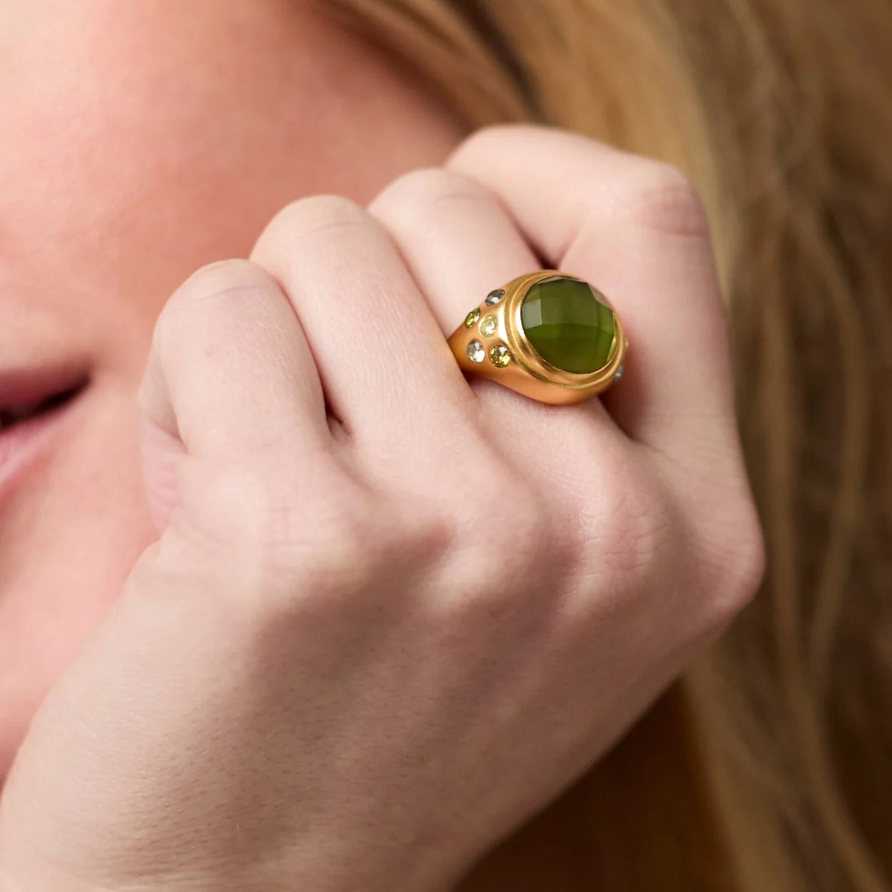 Julie Vos Rainbow Statement Ring