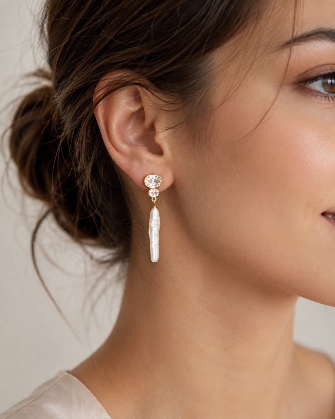 Sahira Iris Pearl Drop Earrings