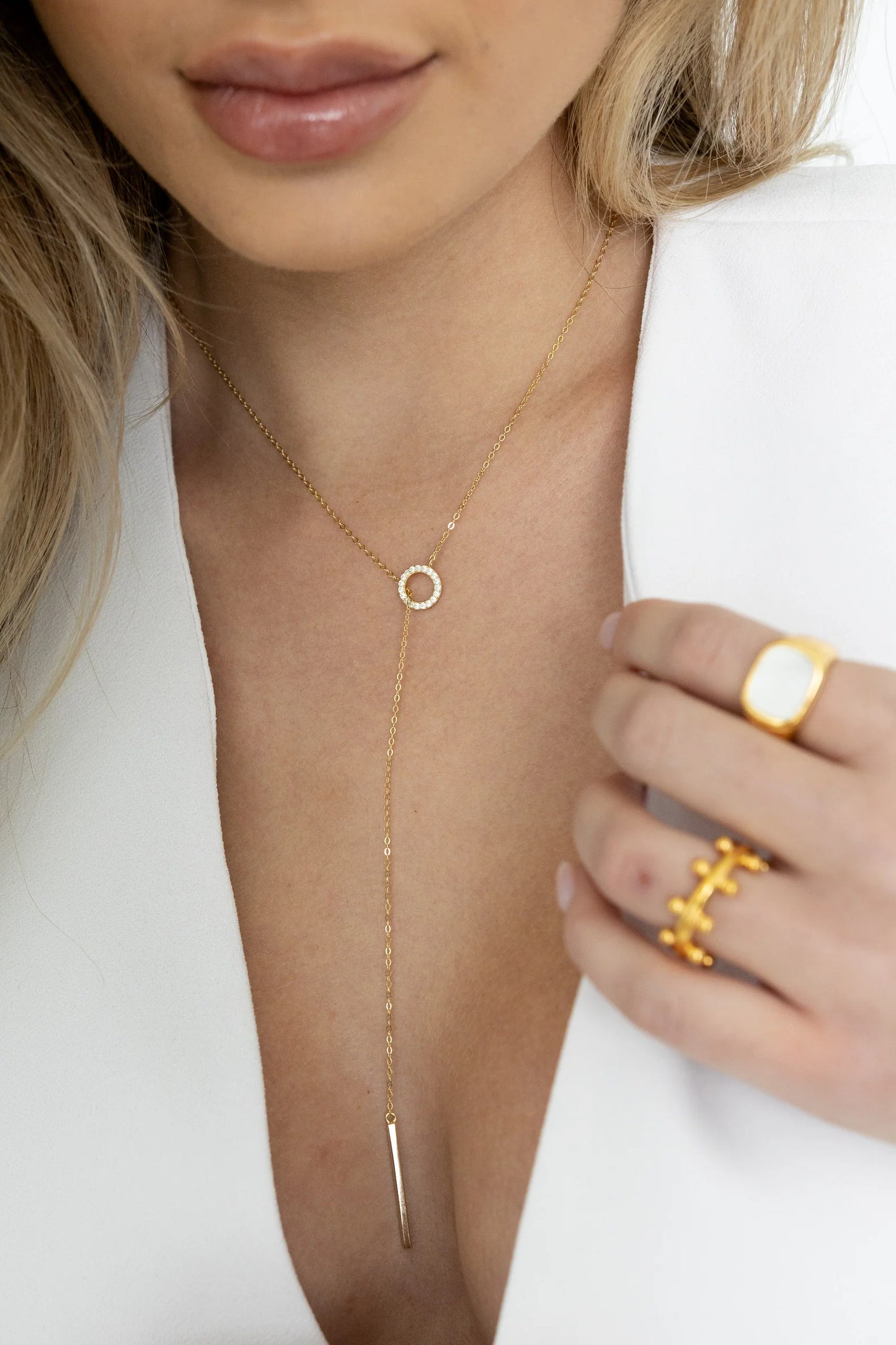 Sahira Fayette Cz Necklace