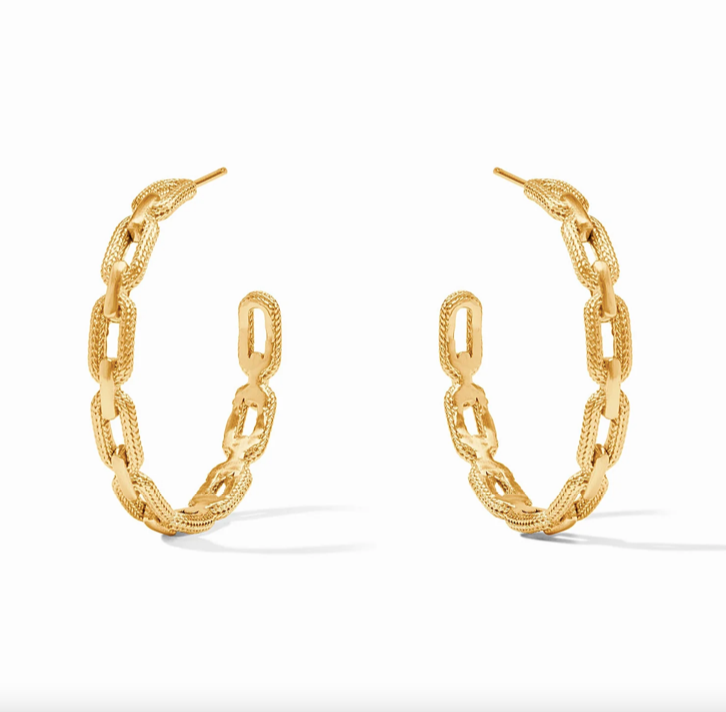 Julie Vos Cheval Paperclip Hoop Earrings