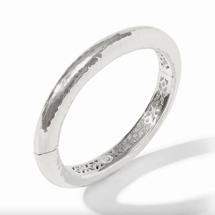Julie Vos Silver Catalina Hinge Bangle Bracelet