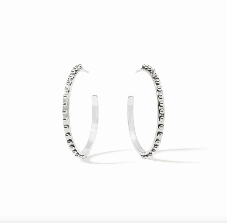 Julie Vos Silver Soho Hoop Earrings