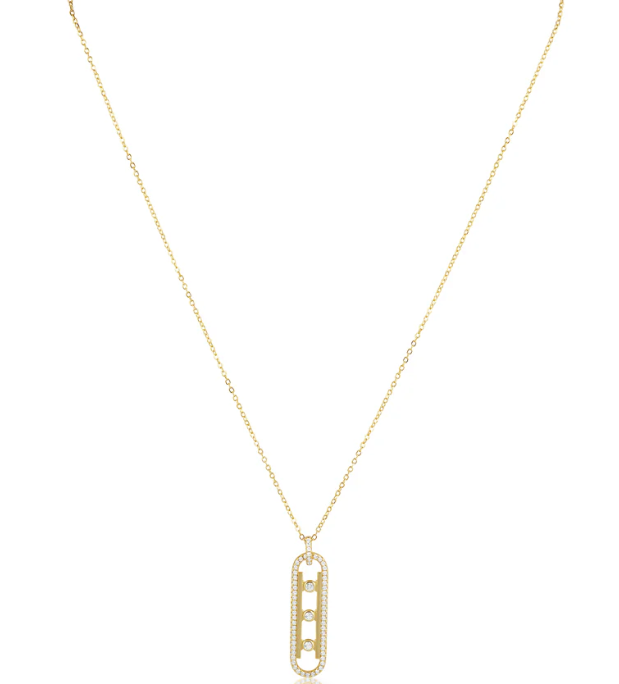 Sahira Kendra CZ Pendant Necklace