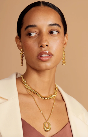 Golden Fringe Necklace