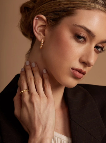 Golden Bubble Ring