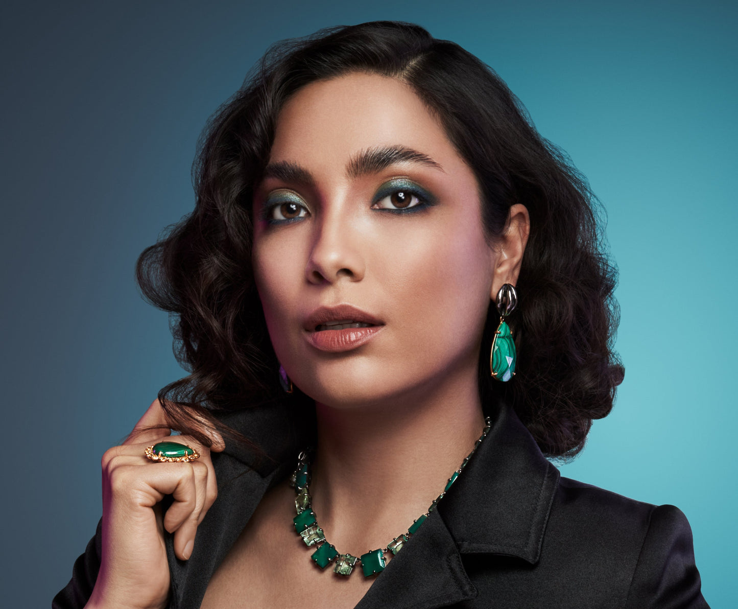 Bounkit Black Dahlia Earrings