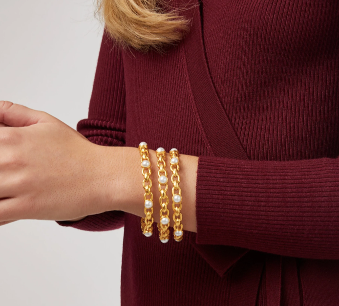 Julie Vos Palermo Pearl Bangle Bracelet