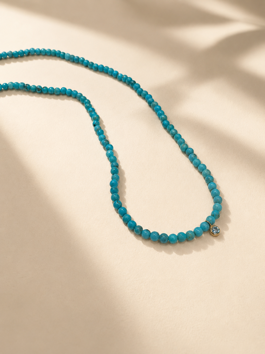 Gold Claudia Beaded Necklace