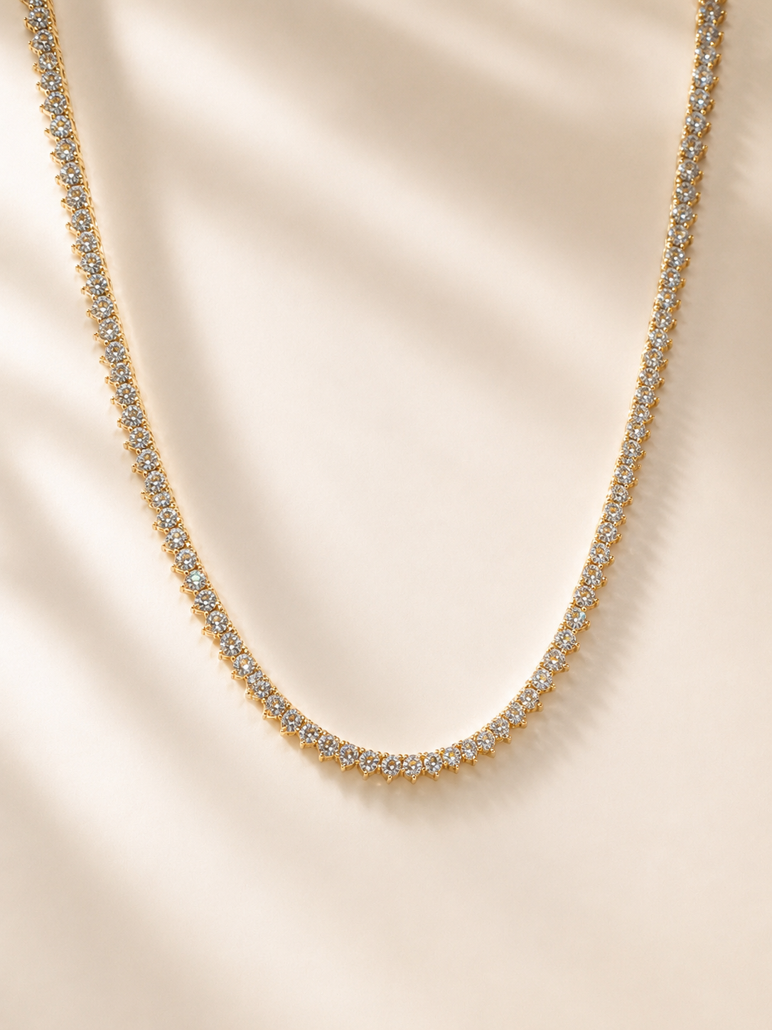 Silma 3 Prong Tennis Necklace