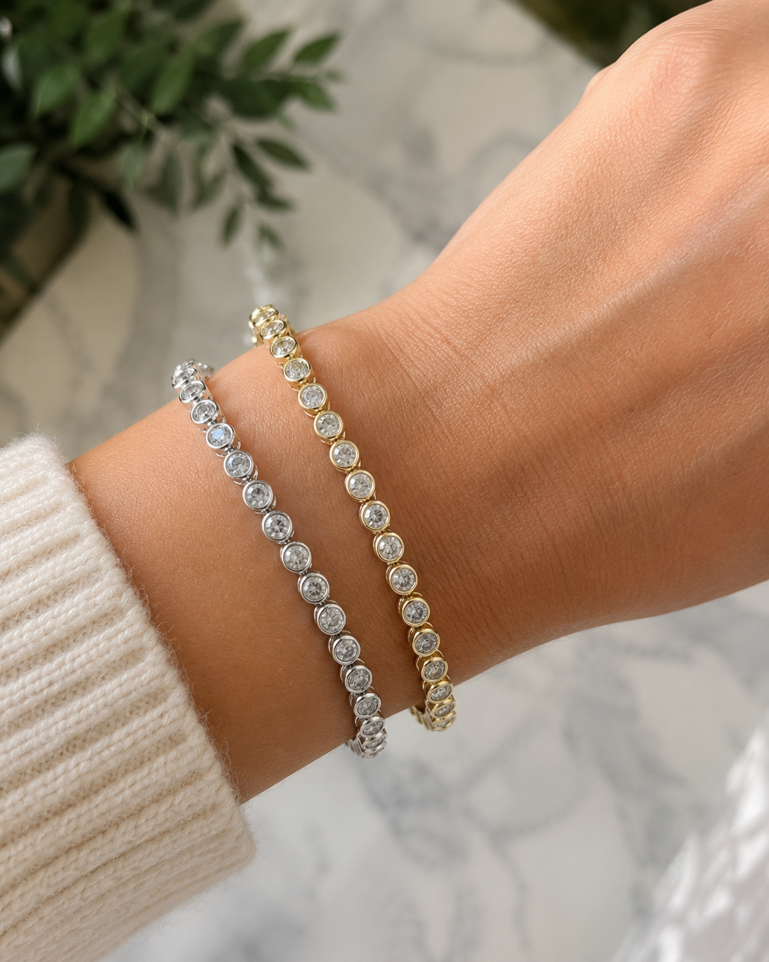 Silma Bezel Tennis Bracelet