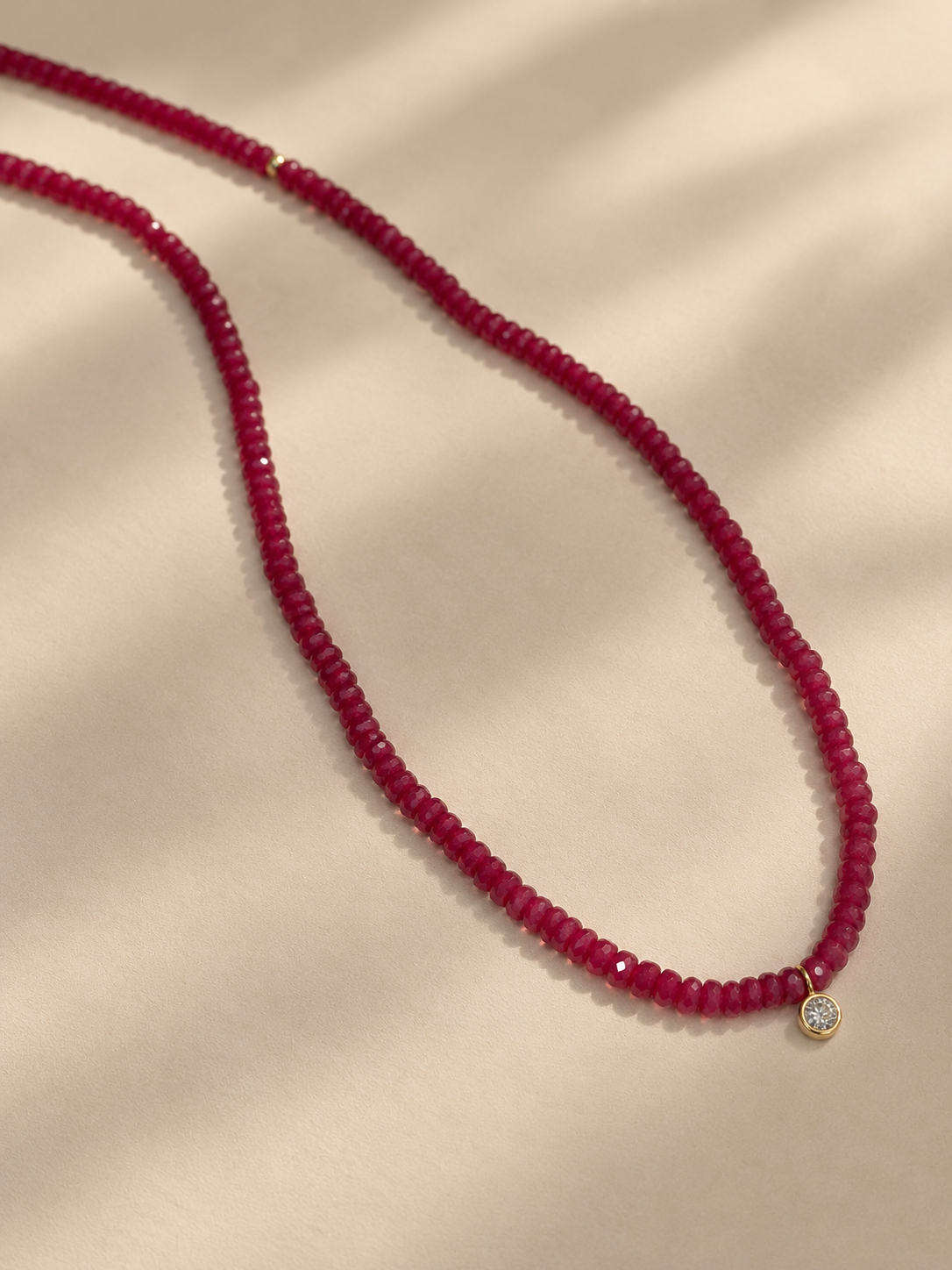 Gold Claudia Beaded Necklace