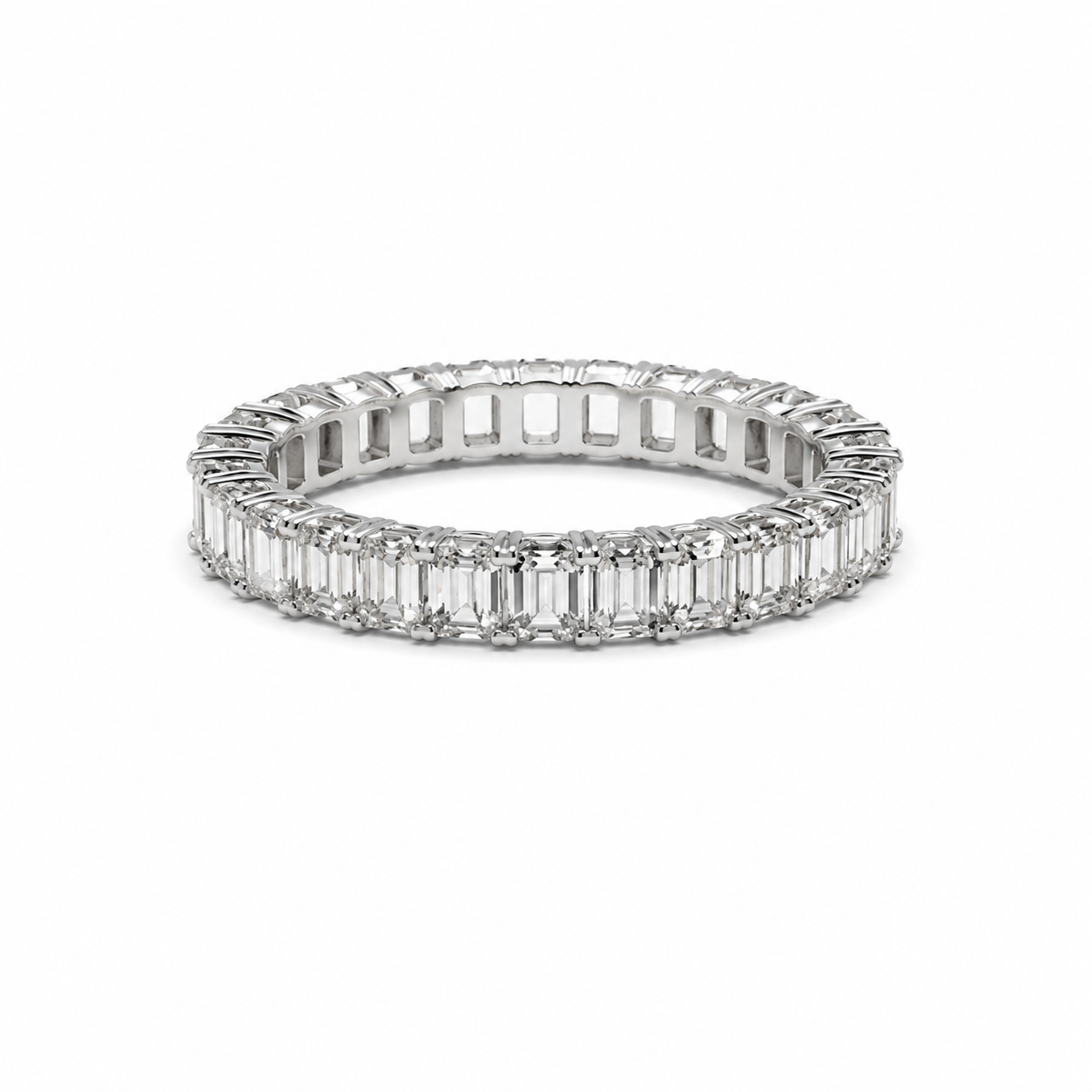 Gold Diamond Baguette Eternity Ring