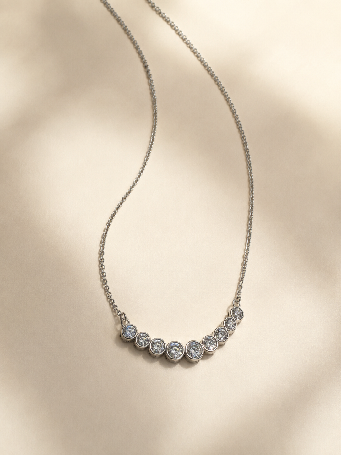 Gold and Diamond Cluster Necklace