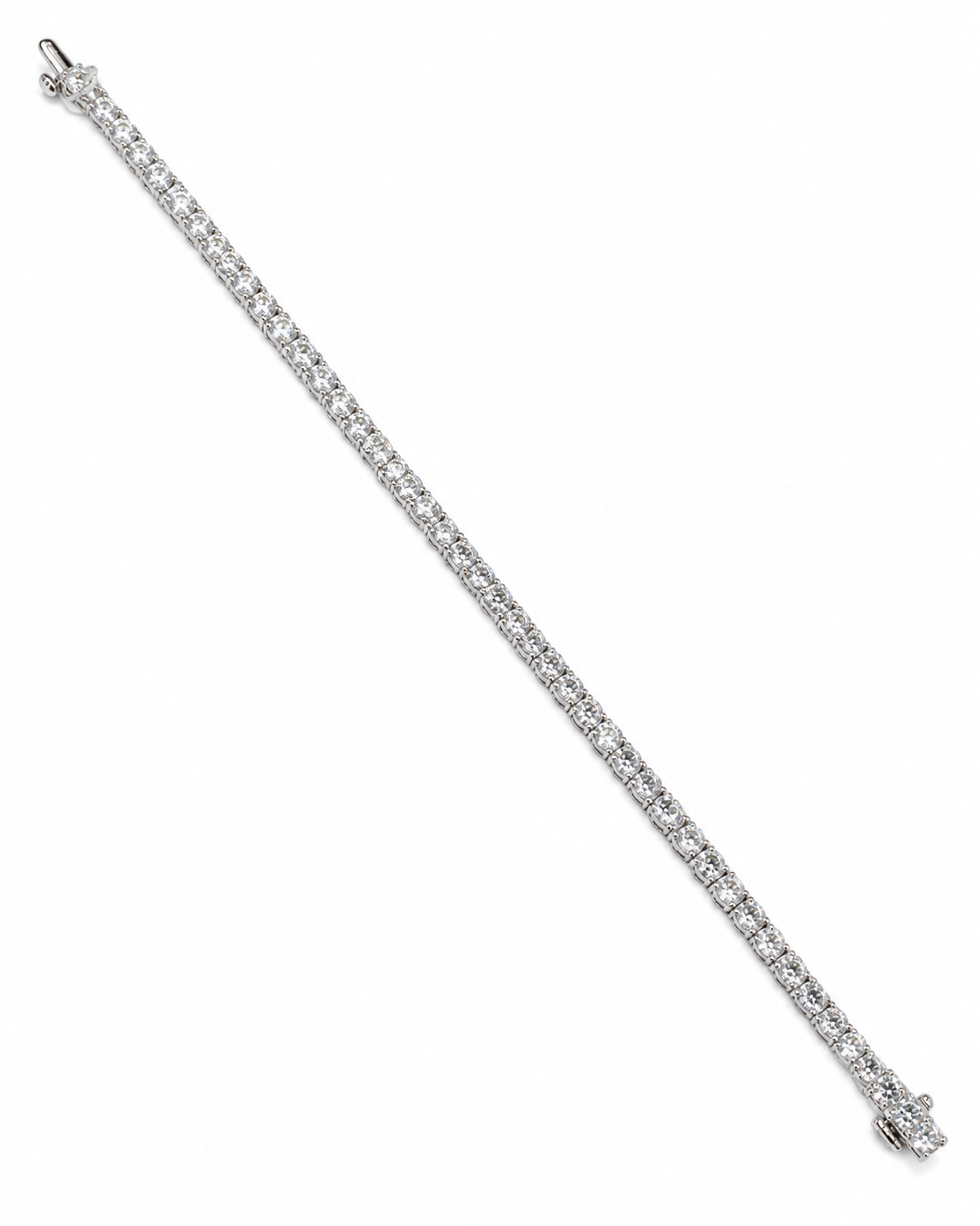Gold Lab-Grown 4.95cts Diamond White Tennis Bracelet