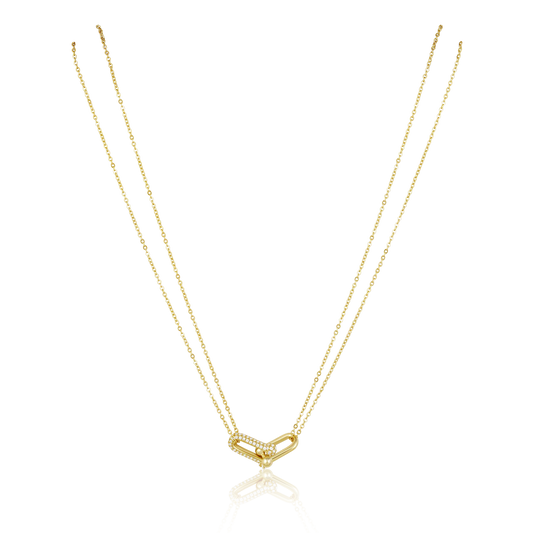 Sahira U Link Pave Necklace