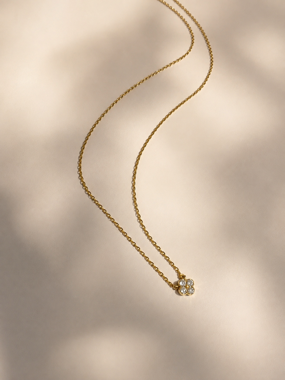 Gold Clover Necklace