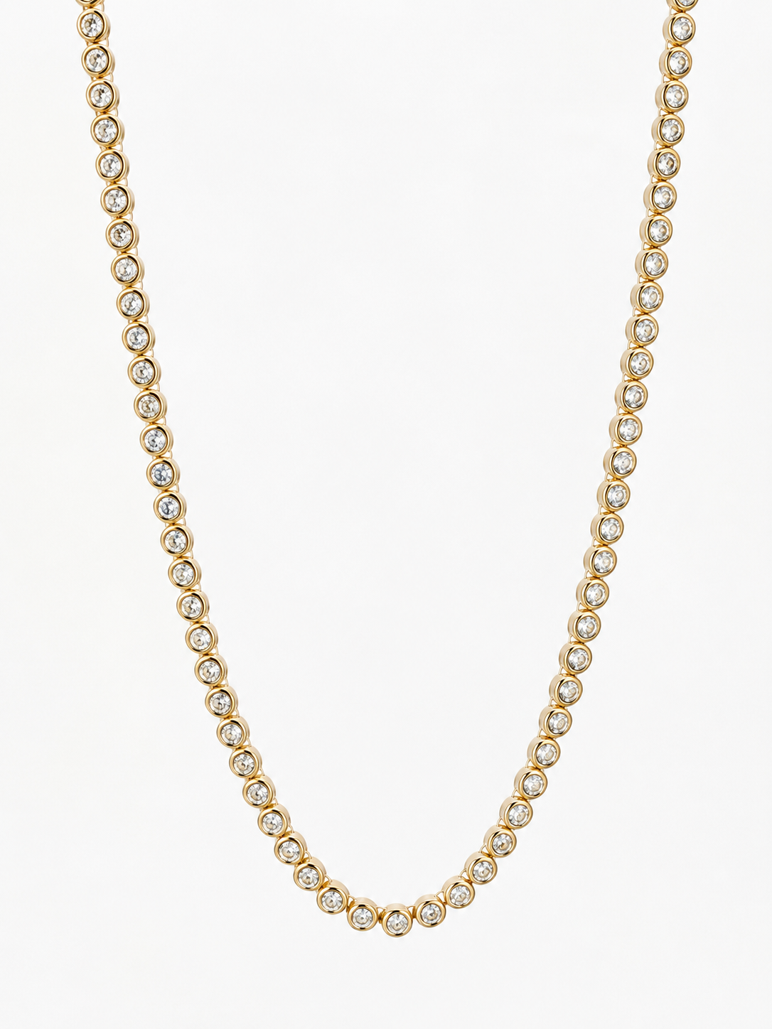 Silma Delicate Bezel Tennis Necklace