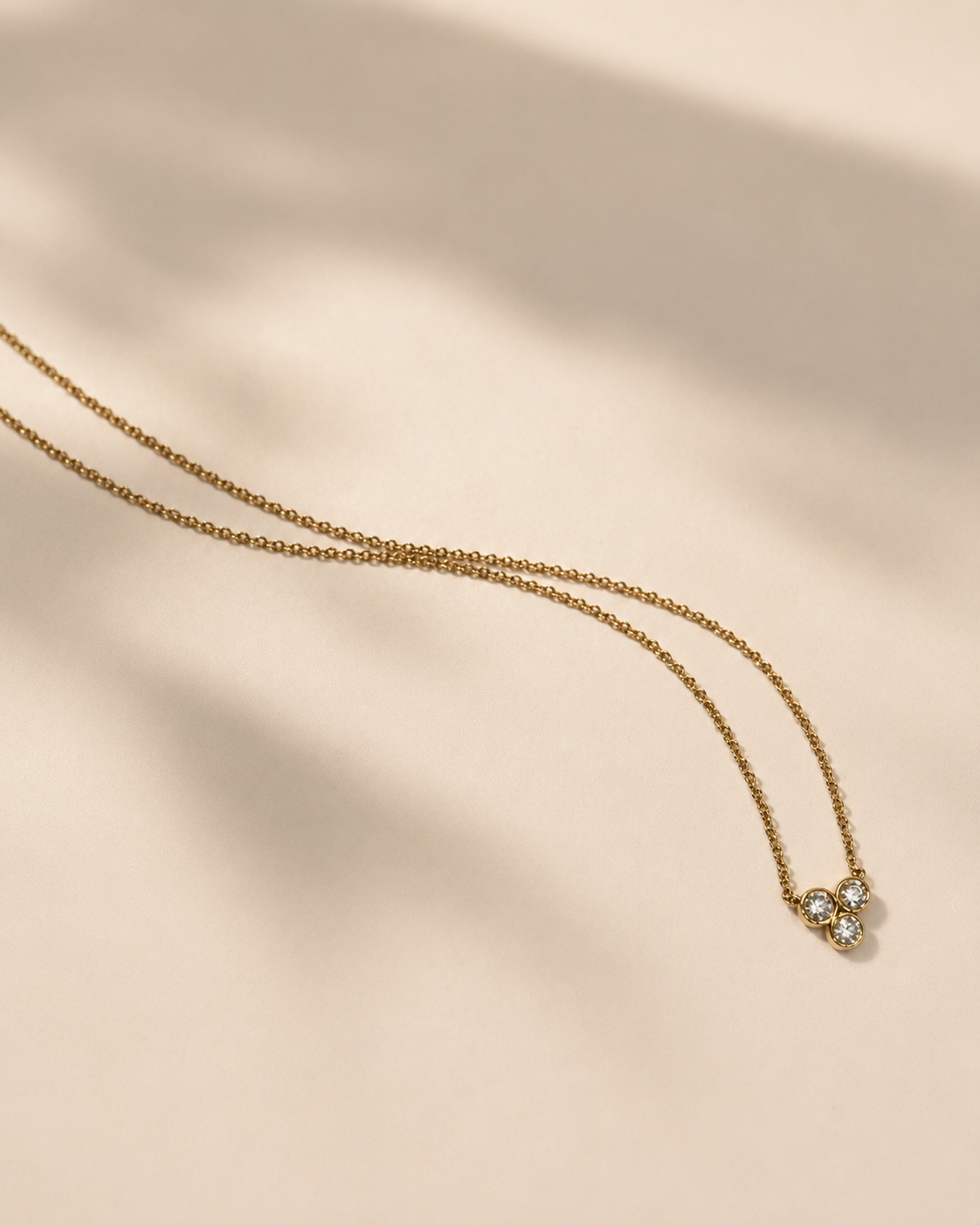 Gold Lumi Trio Necklace
