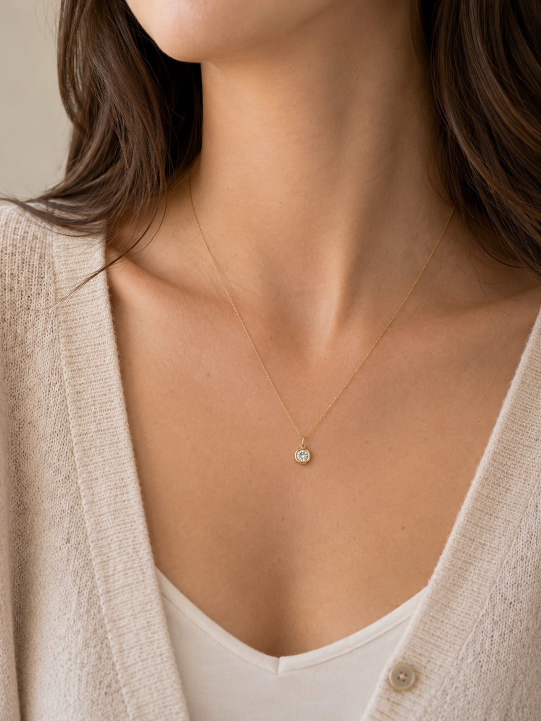 Gold and Diamond Necklace
