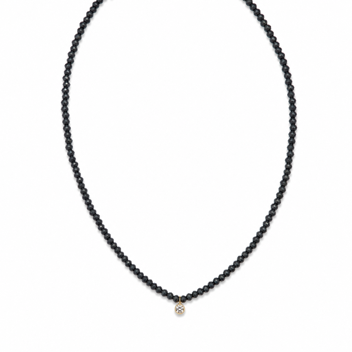 Gold Claudia Beaded Necklace