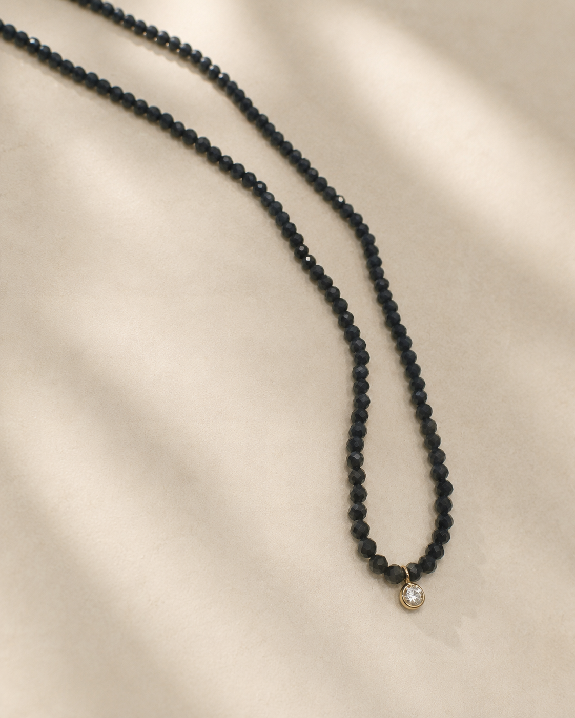 Gold Claudia Beaded Necklace