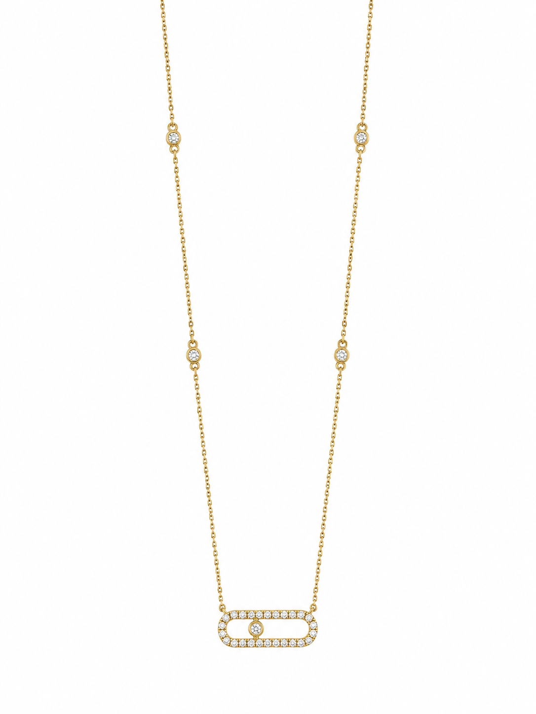Gold Everlink Diamond Necklace