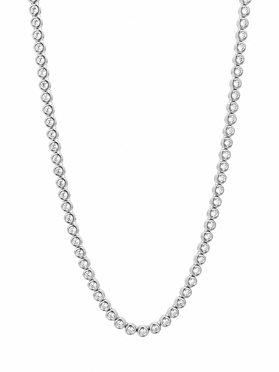 Silma Delicate Bezel Tennis Necklace