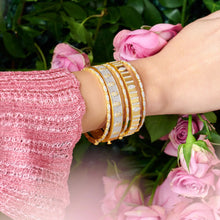Freida Rothman Brooklyn in Bloom Wide Hinge Bangle Bracelet