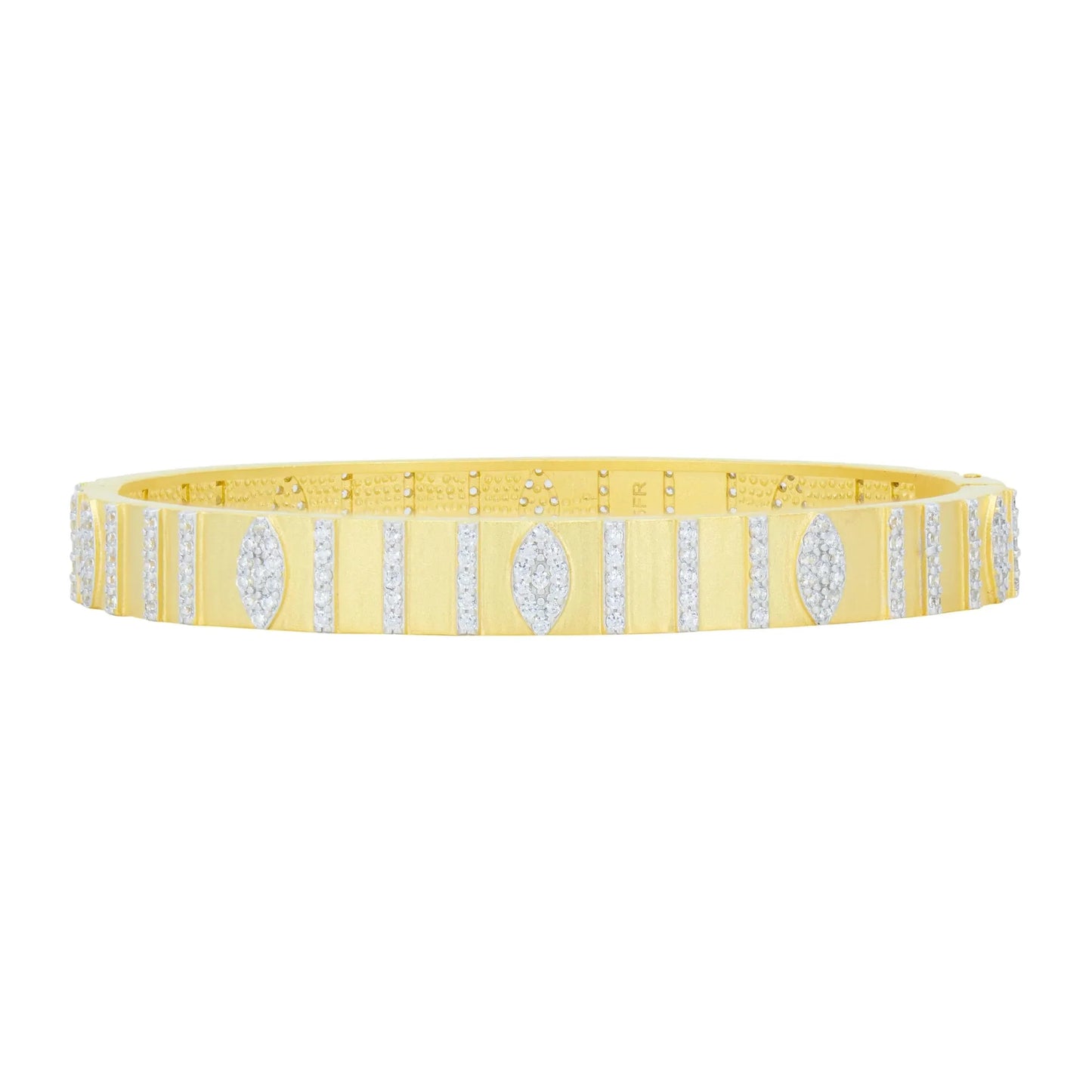 Freida Rothman Brooklyn in Bloom Wide Hinge Bangle Bracelet