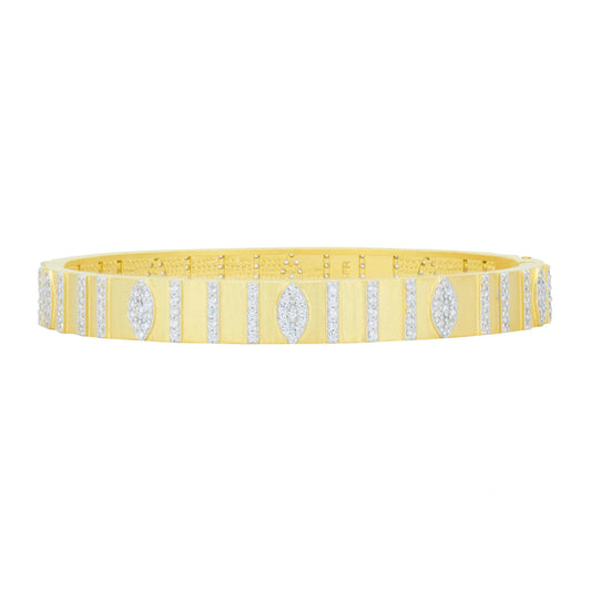 Freida Rothman Brooklyn in Bloom Wide Hinge Bangle Bracelet