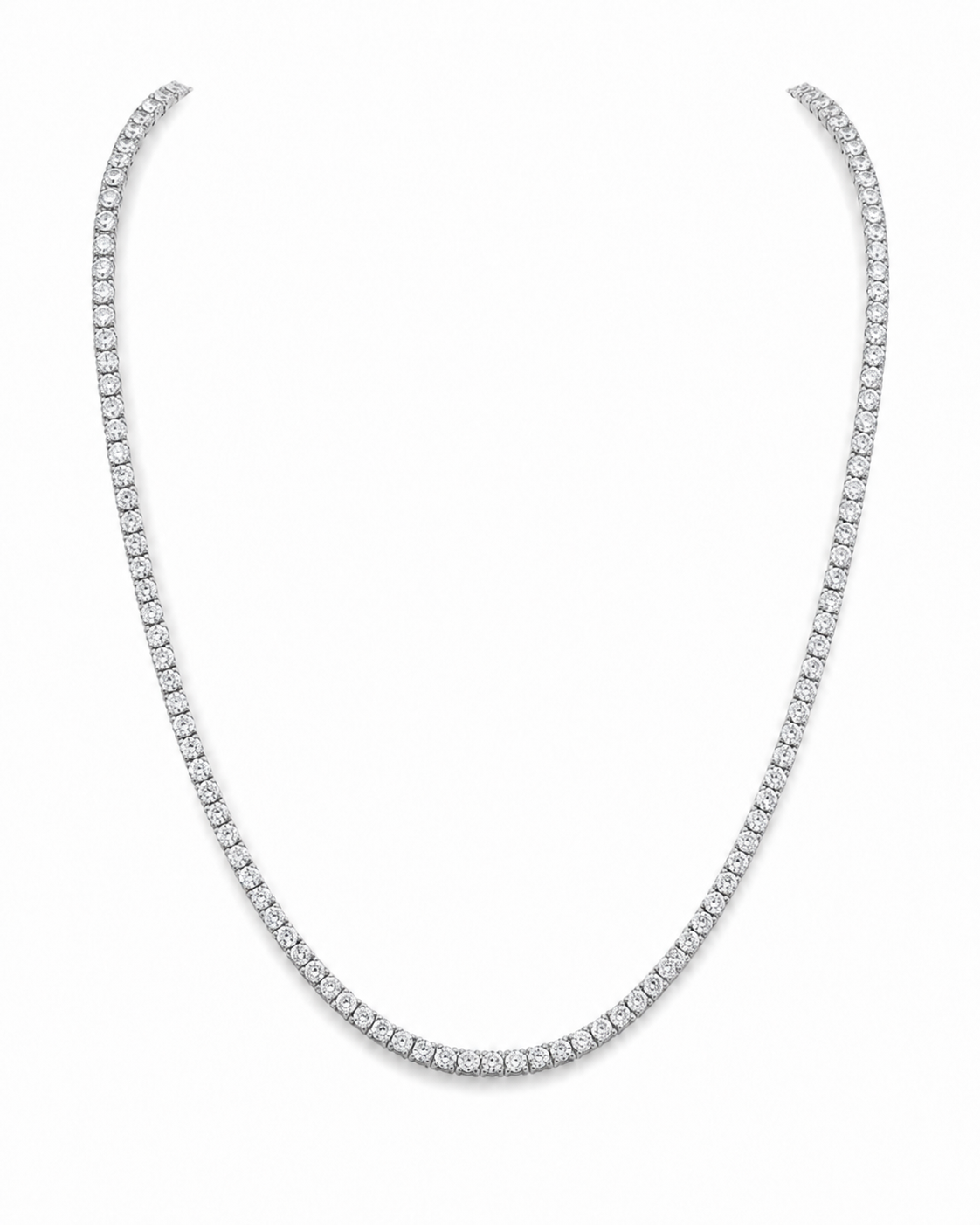 Gold Lab-Grown 6.50cts Diamond Tennis Necklace