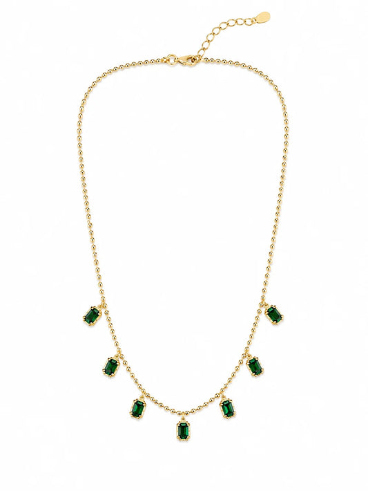 Sahira Georgian Bezel Set Necklace