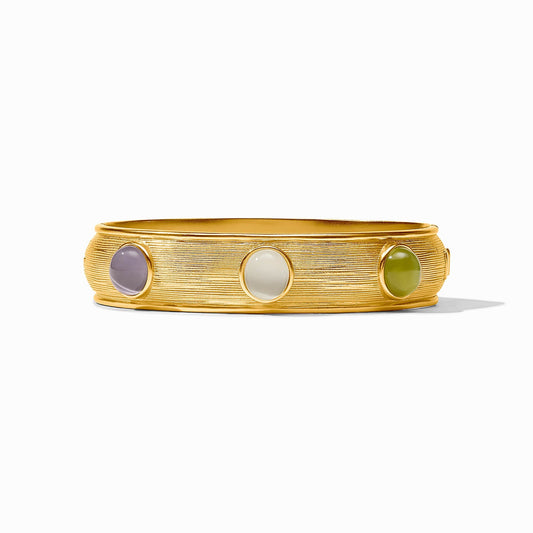 Julie Vos Cobblestone Stone Hinge Bangle Bracelet
