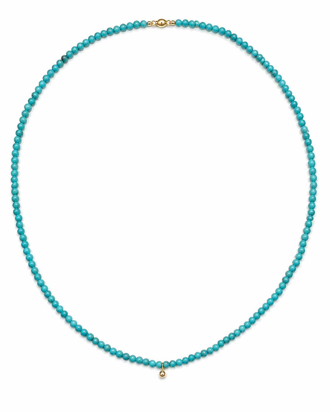 Gold Claudia Beaded Necklace
