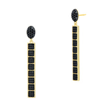 Freida Rothman Industrial Finish Cobblestone Linear Drop Earrings