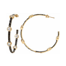 Freida Rothman Starry Night Hoop Earrings