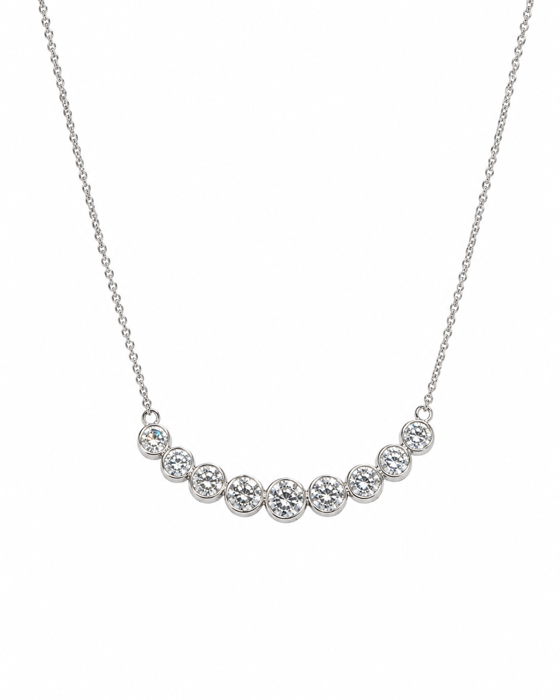Gold and Diamond Cluster Necklace