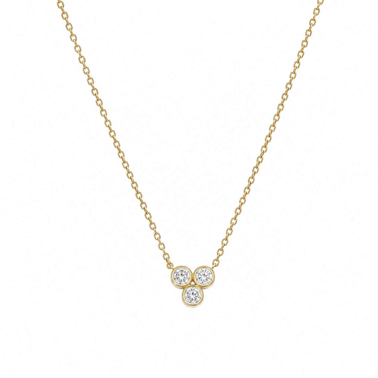 Gold Lumi Trio Necklace