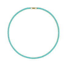 Sahira Karla Turquoise Tennis Necklace