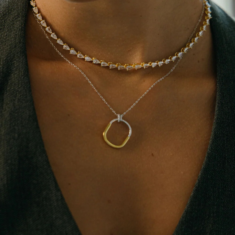 Sahira Kira Tennis Necklace