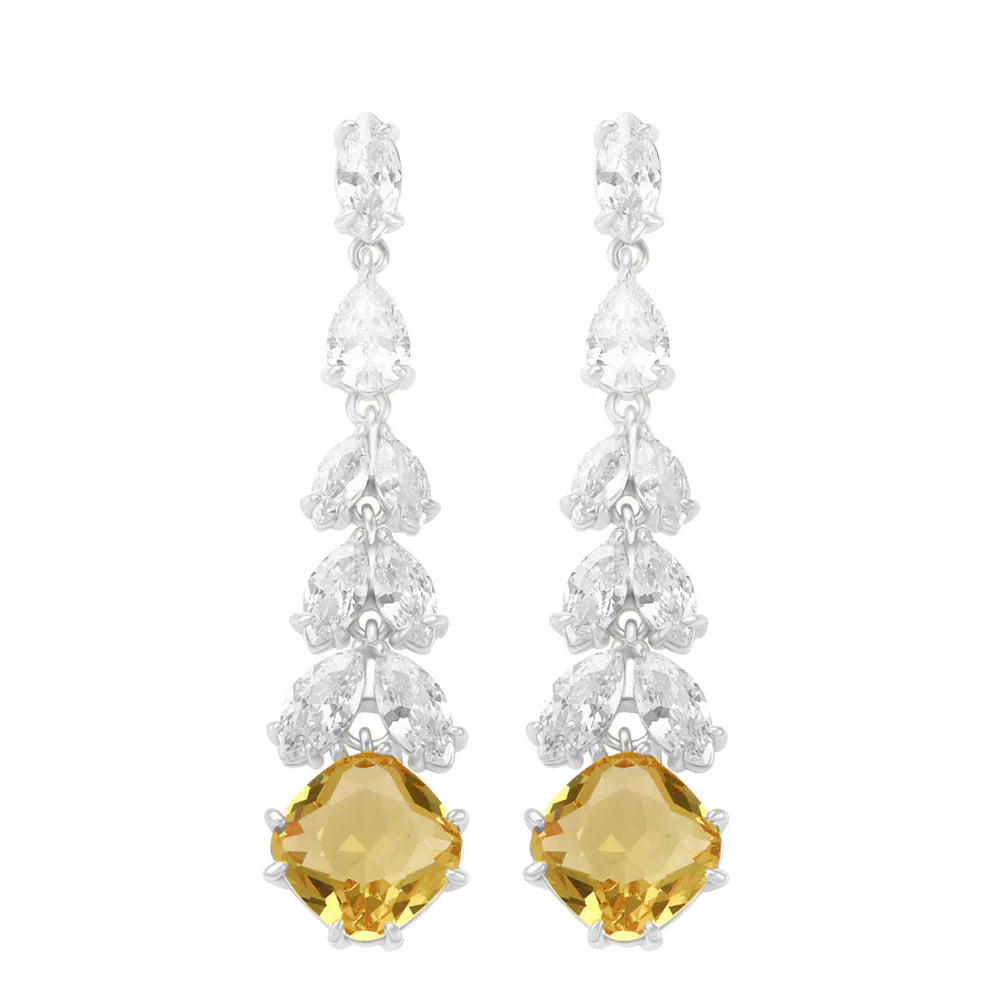 Sahira Soleil CZ Drop Earrings