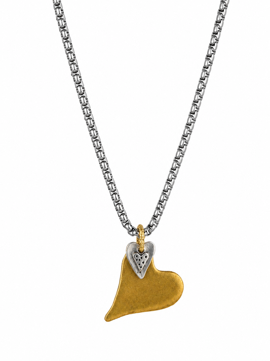 Gaby Ray Two Hearts Necklace