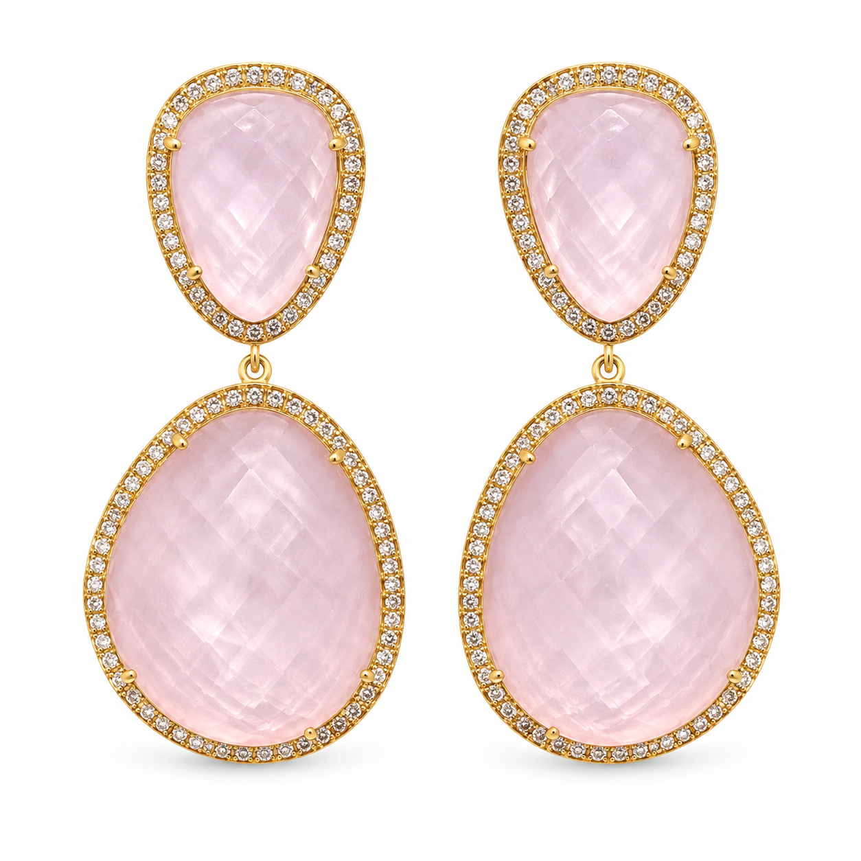 Susan Hanover Ballet Pink Free Form Earrings