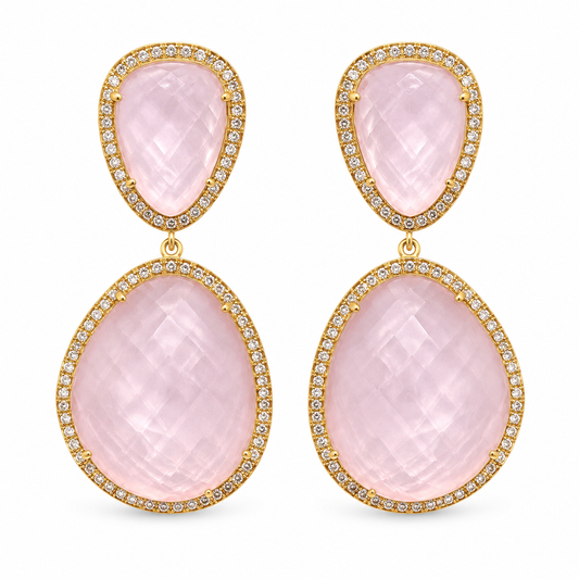 Susan Hanover Ballet Pink Free Form Earrings
